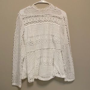 Lace white blouse- never been worn